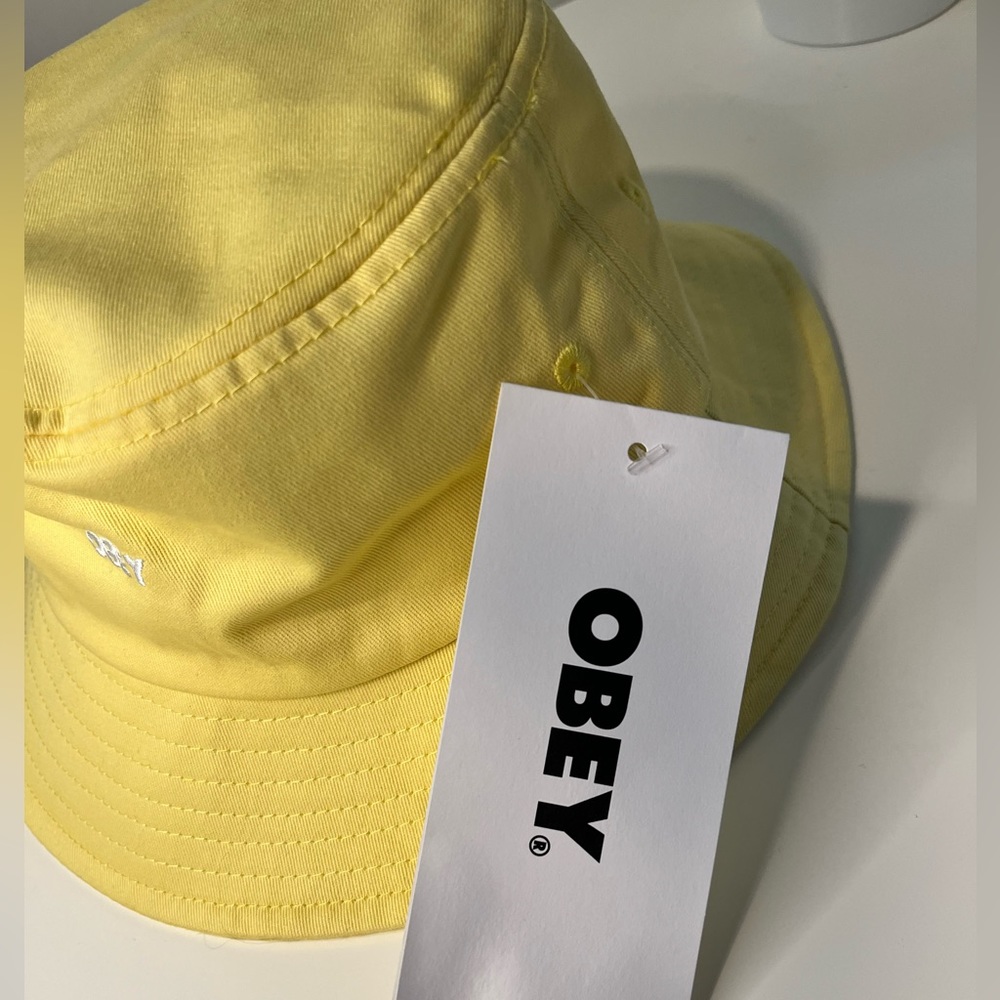 Bold Yellow OBEY Bucket Hat